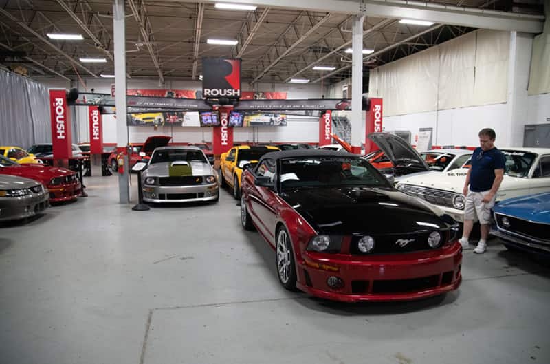 HOT FORDS CRUISE TO SHOW & SHINE AT ROUSH COLLECTION OPEN HOUSE